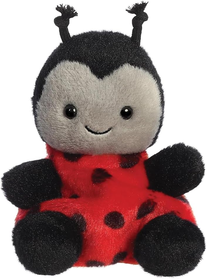 Aurora, 82059, Palm Pals Spots Ladybird 5In, Soft Toy, Red & Black