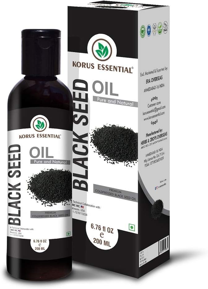 Korus Essential Black Seed Oil - 100% Pure and Cold Pressed | 200ml