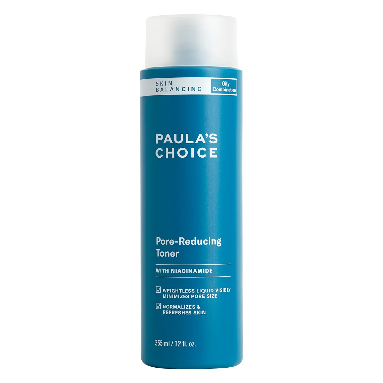 Paula's Choice SKIN BALANCING Pore-Reducing Face Toner for Combination and Oily Skin, Minimizes Large Pores, Controls Oil & Shine, Hydrates & Replenishes, Suitable for Acne-Prone Skin
