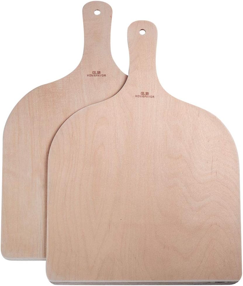 G.a HOMEFAVOR Pizza Peel Paddle Wood Pizza Spatula (Pack of 2)