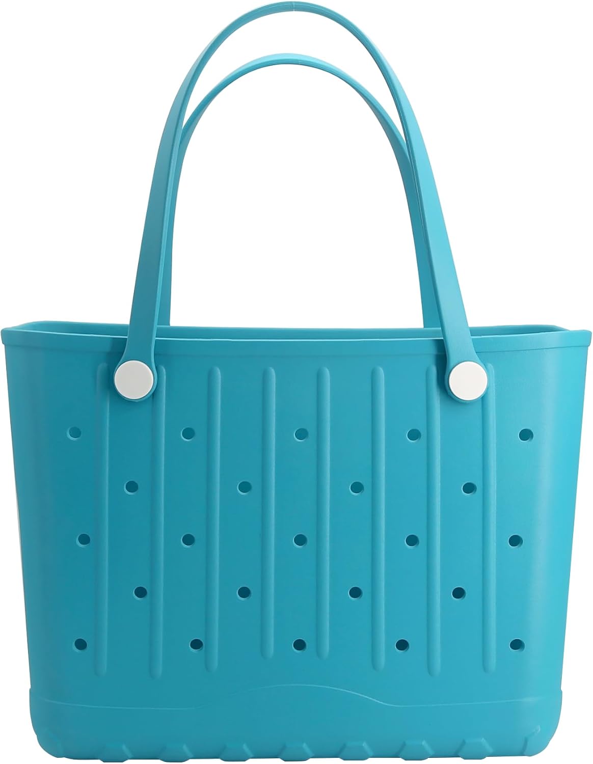 Forrader Rubber Beach Tote Bag, Large Waterproof Beach Bag for Pool Boat, Sports, Outdoor Washable Travel Tote Bag