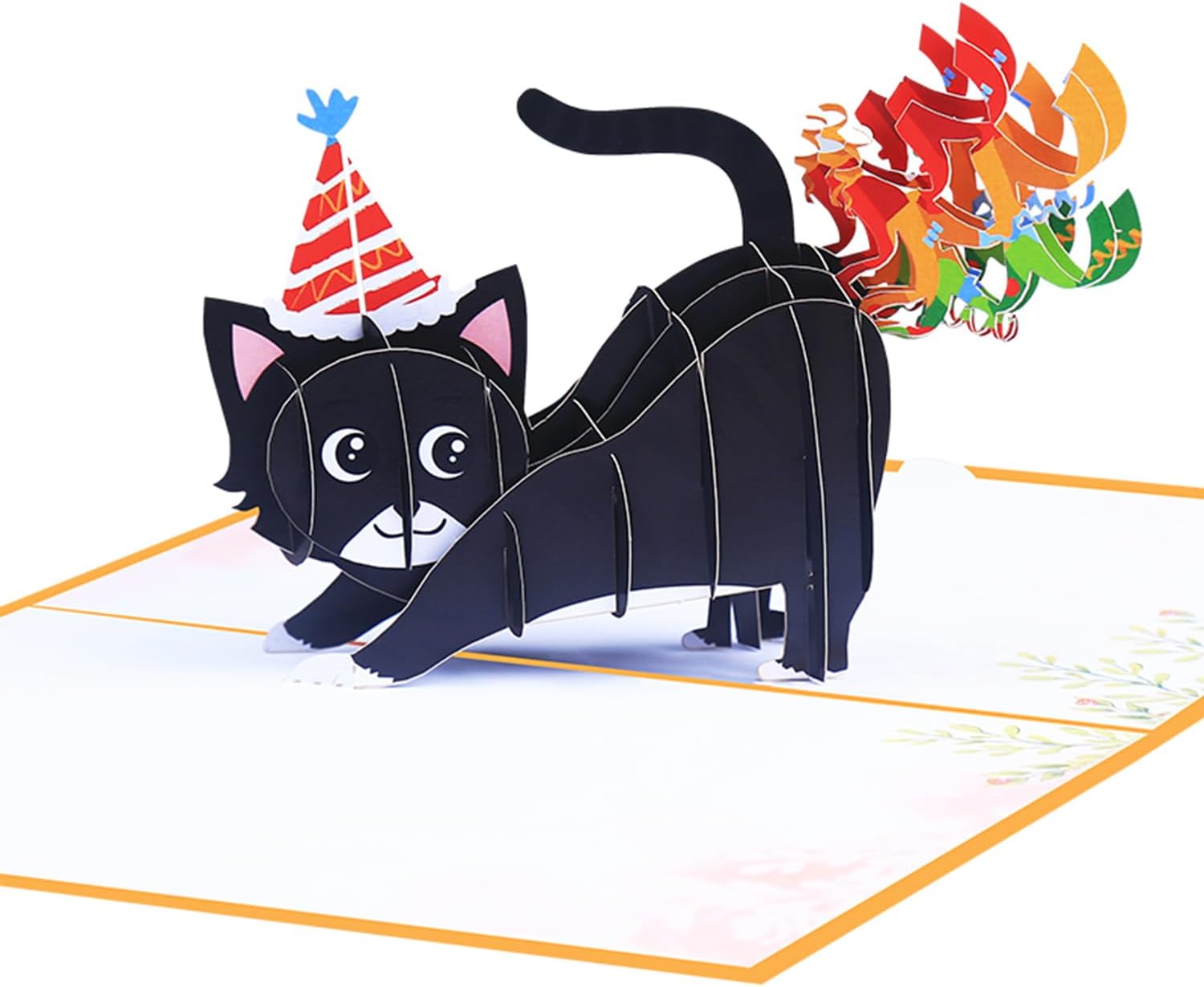 Funny Cat Pop Up Birthday Card, Funny 3D Birthday Cards for Adults and Kids with Envelopes, Handmade Gifts for Cat Mom, Dad, Friend and Every Cat Lover
