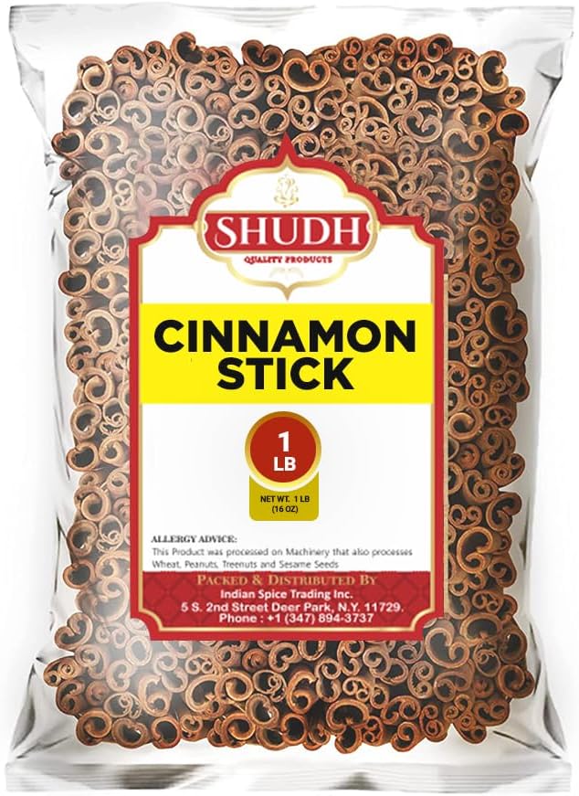 SHUDH Cinnamon Sticks 0.5 kg | Cassia Cinnamon | Canela | Perfect for Baking, Cooking & Drinks & Oatmeal | 7.5 cm Length | 100% Raw from Indonesia