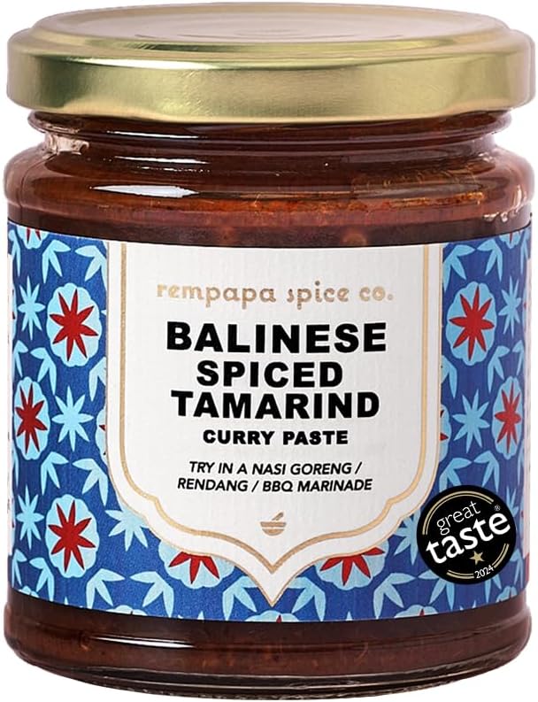 Rempapa Balinese Spiced Tamarind Curry Paste | Nasi Goreng Stir-fry Paste | Rendang Base | BBQ Marinade | 180g