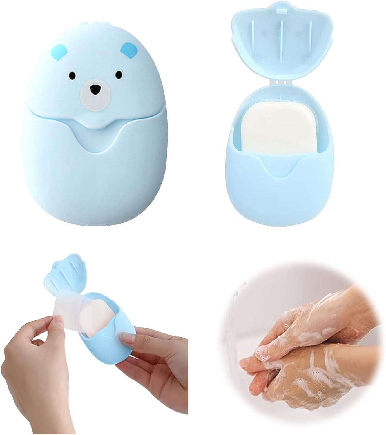 Travel Soap Sheets Portable Soap Flakes Box Backpacking Essentials Disposable Travel Wash Hand Foaming Soap On The Go Camping Accessories Hiking Eco Friendly Cleaning Products