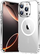 Temdan for iPhone 16 Pro Max Case Clear, [Compatible with Magsafe] Shockproof Slim Megnetic Phone Case for iPhone 16 Pro Max, Transparent