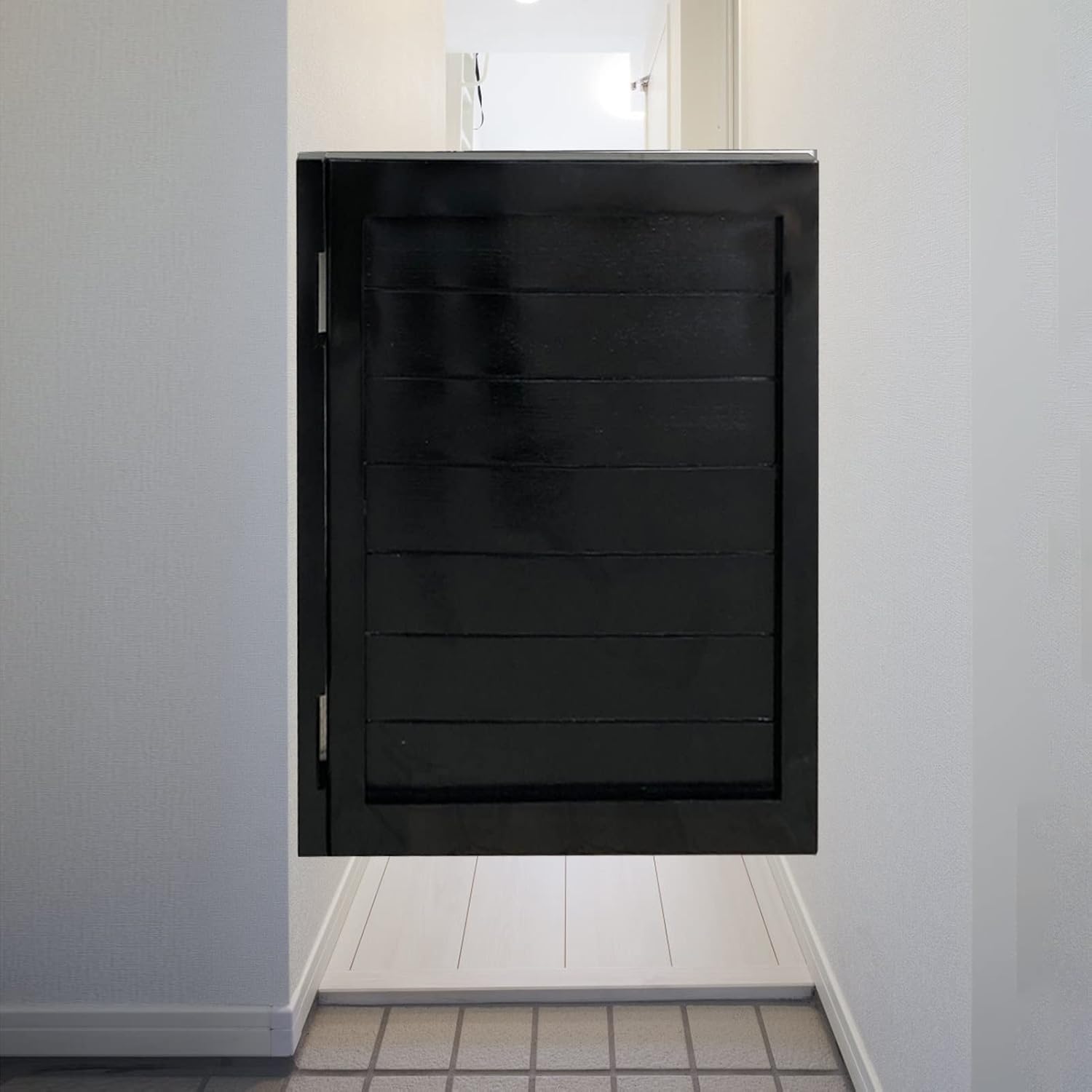 Extra Wide Swinging Cafe Door Single, Home Decor Wooden Black Saloon Doors Swing, Hallway Kitchen Doorway Bar