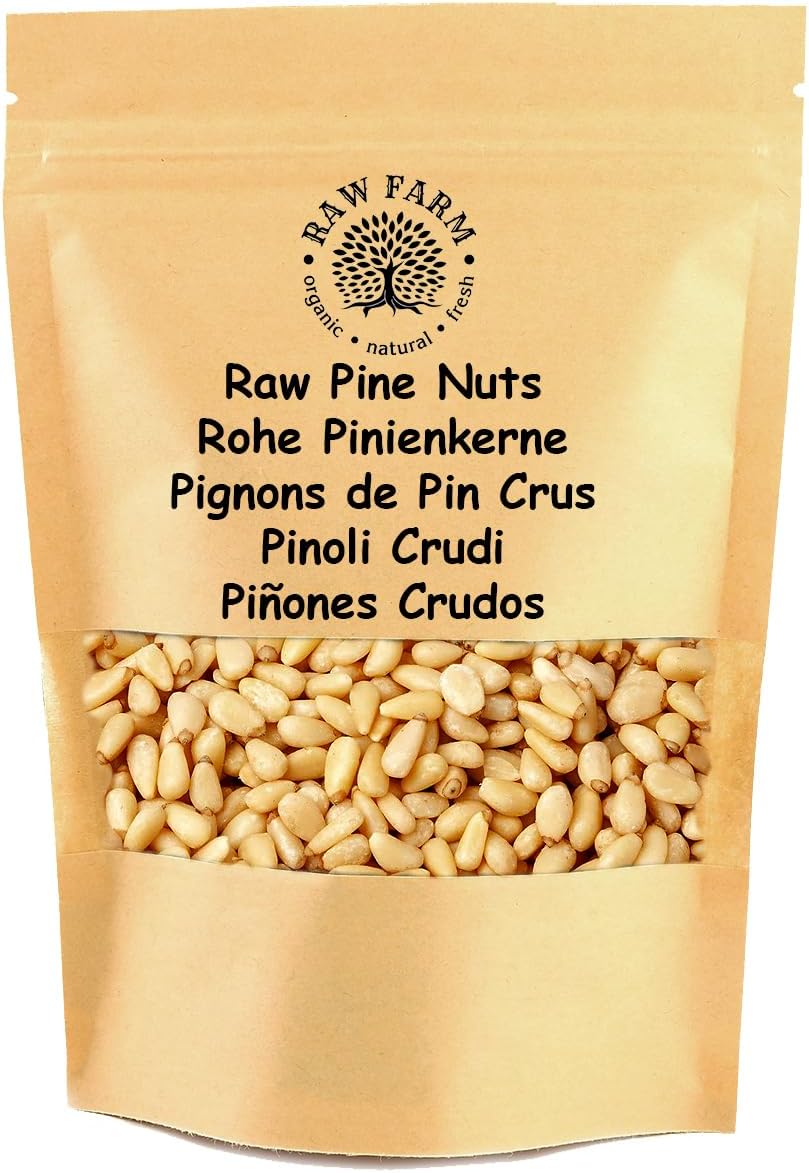 500 g Raw Pine Nuts – Premium Whole Nuts, Unsalted & Unroasted | All-Natural Keto & Paleo Snack | Perfect for Pesto, Salads & Baking, Gluten & Soya Free