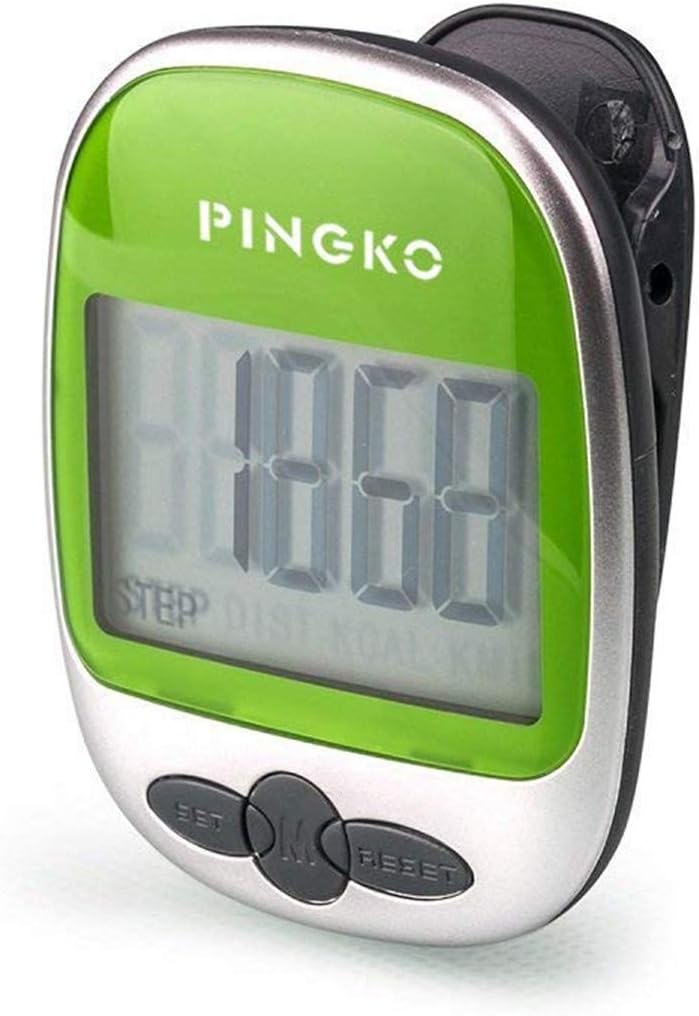 PINGKO Walking Pedometer Accurately Track Steps Portable Sport Pedometer Step/distance/calories/Counter Fitness Tracker 6 Colors