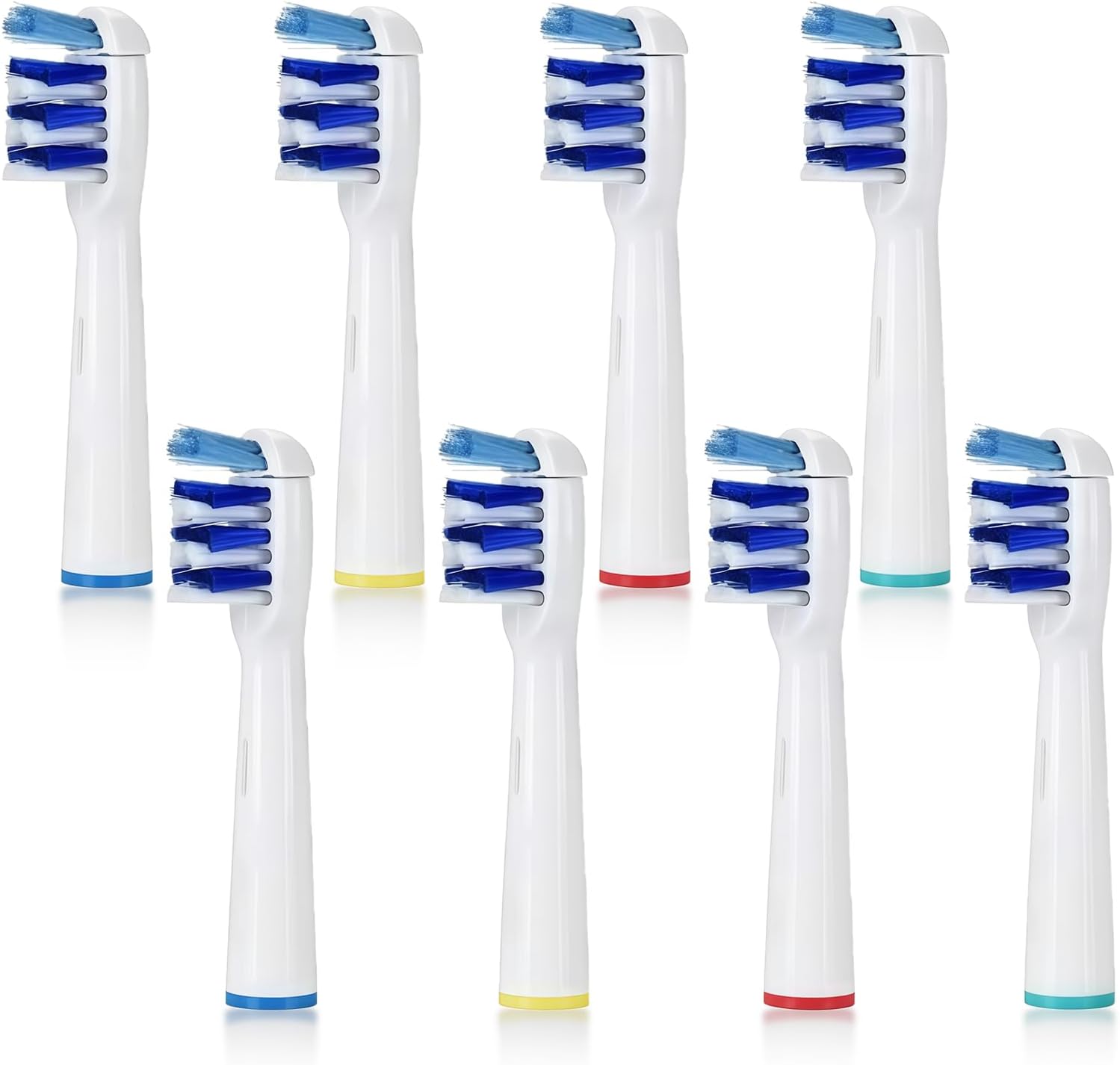 8 Pcs Clean Replacement Toothbrush Heads Compatible with Oralb Electric Toothbrush, Professional Electric Toothbrushes Heads EB30 Generic Replacement Head Fit for Oralb Tri-Zone, Vitality and More
