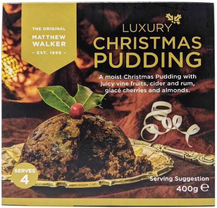 Matthew Walker Festive, Luxury Christmas Pudding, 400 g (Pack of 1)