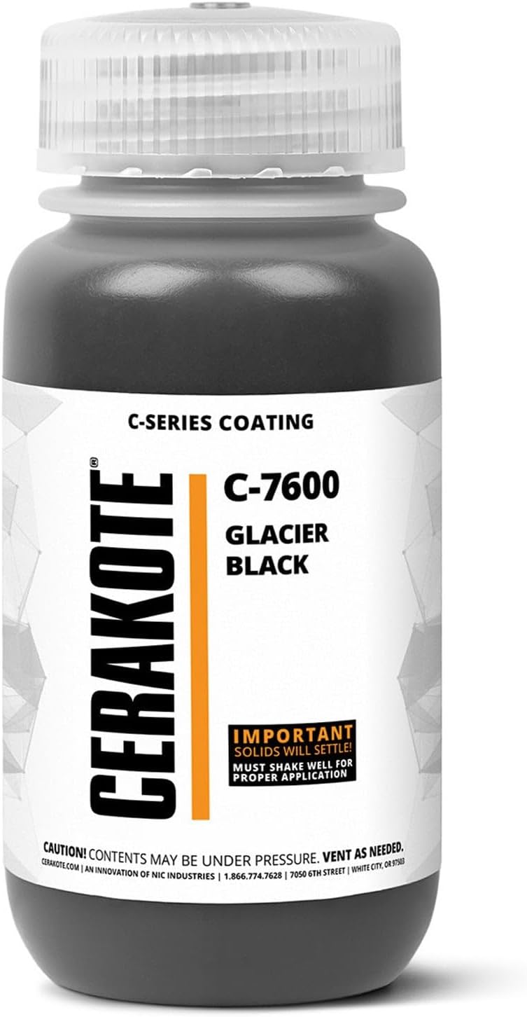 CERAKOTE C-Series Glacier Black High-Temp Coating, 32 oz, C-7600Q