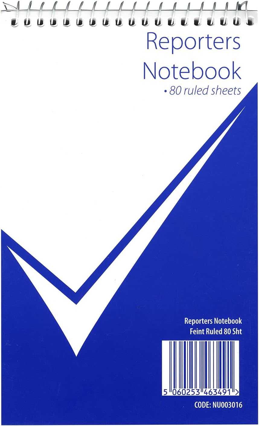 nu: Reporters Notebook | Wirebound Notebook | Stationary, Office Notebook | Writing Pad | Office Range | 80 Pages