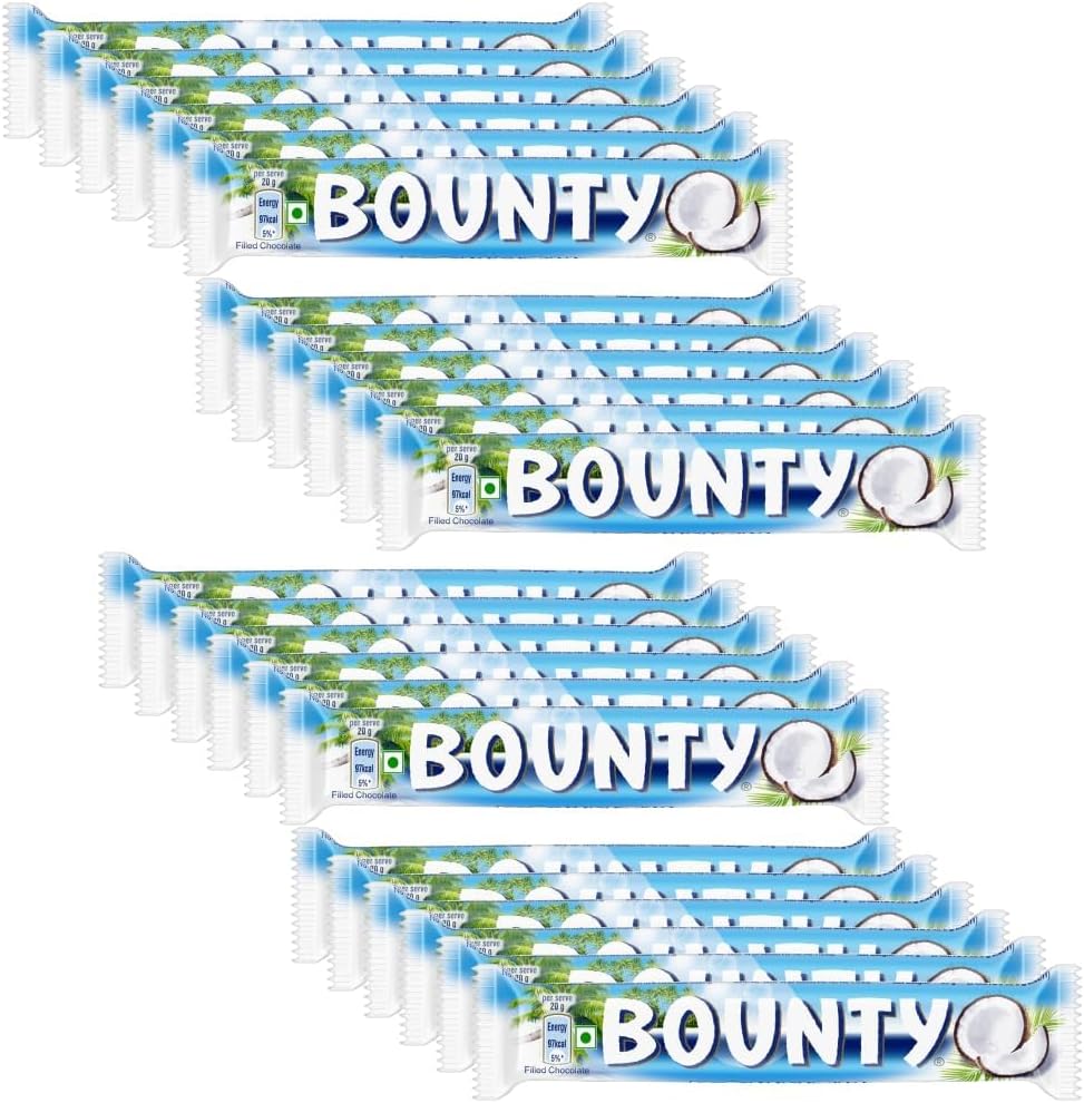 Bounty Milk Single Chocolate Bar 57g (Pack of 24)