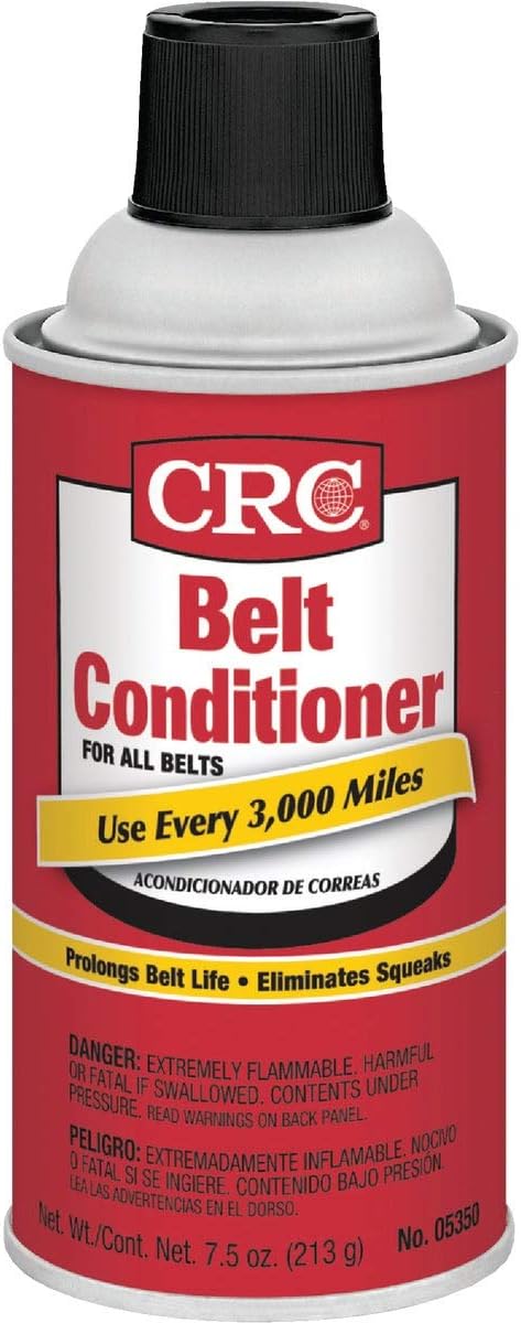 CRC Belt Conditioner Spray - Belt Dressing and Squeal Eliminator - 7.5 oz