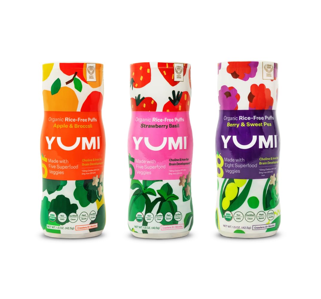 Good Times Fulfillment Yumi - Organic Meltable Puffs - Variety Pack - Plus GTF Sticker & Starlight Peppermint
