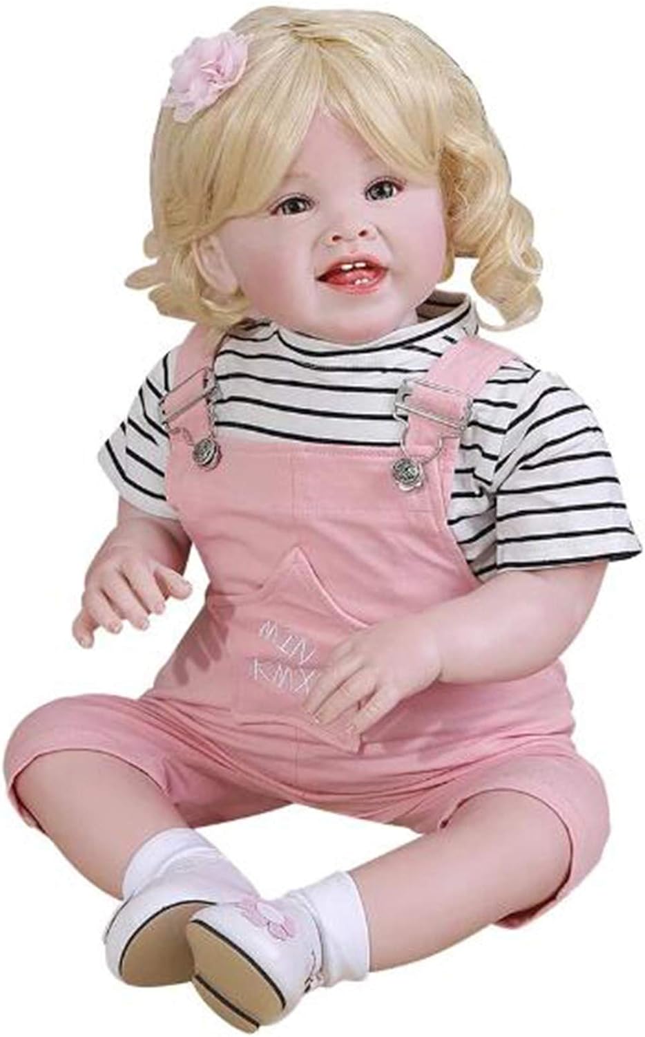 SHHYD 70CM Pink Breeches Original Soft Body Bebe Doll Reborn Todder Girl Huge Baby Lifelike Desgin Christmas Decoration Gift
