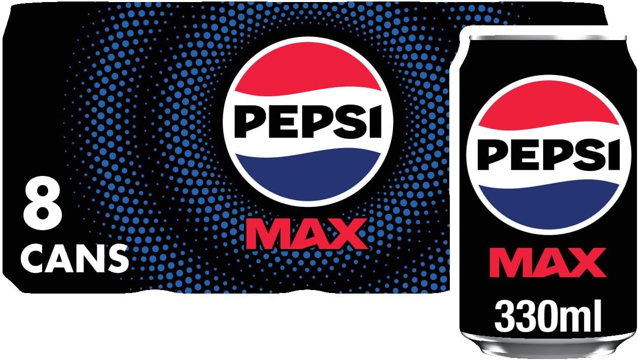 Pepsi Max Cans, 8 x 330ml