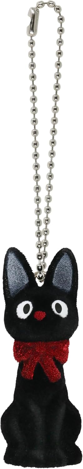 Studio Ghibli - Kiki's Delivery Service - Jiji, Sekiguchi Flocked Key Chain