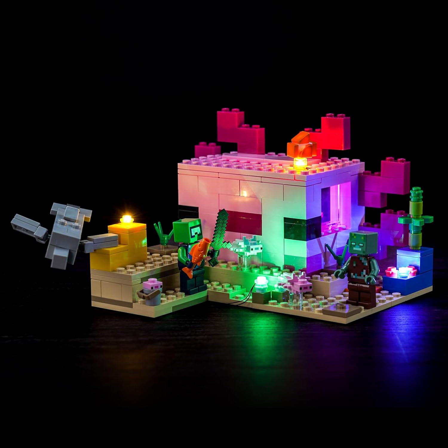 Led Light Kit Compatible with Lego The Axolotl House 21247, Lighting Set for Lego 21247 (No Model)