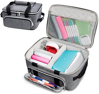 VIGEGARI Carrying Case Compatible with Cricut Joy, Easy Press Mini, Carrying Bag with Pockets for Cri cut Accessories, Cri cut Case