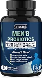 Probiotics for Men Digestive Health, 120 Billion CFUs Mens Probiotic with Digestive Enzymes & Prebiotics & Saw Palmetto & Cranberry for Gut, Prostate & Urinary Tract Health, Shelf Stable, 90 Capsules