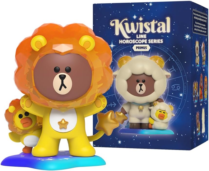 Mighty Jaxx Line Friends Horoscopes Kwistal Fwenz Primus Series | Blind Box Toy Collectible Figurines | One Pack - Contains One Random Figure