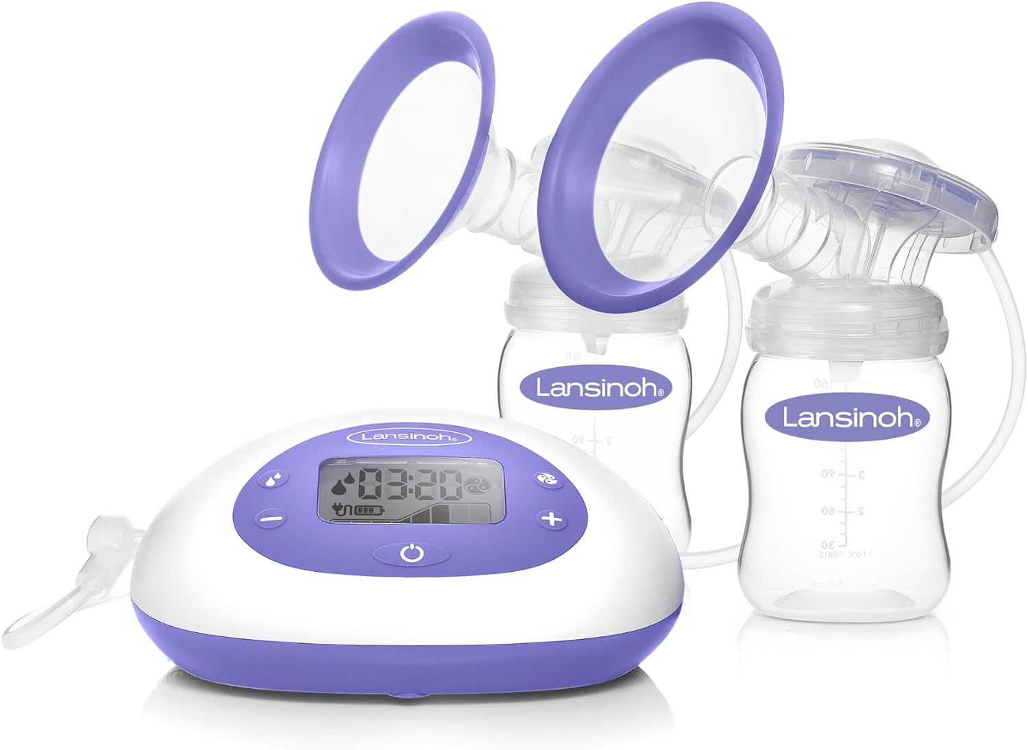 Lansinoh - 2-in-1 Double Electric Breast Pump - Mains or Battery Operated