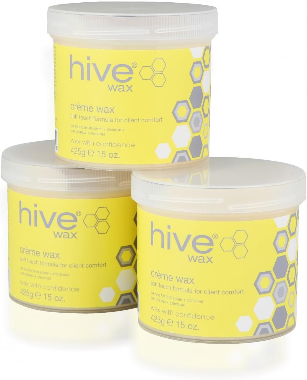 Hive 425 grams Sensitive Creme Cream Wax - Pack of 3