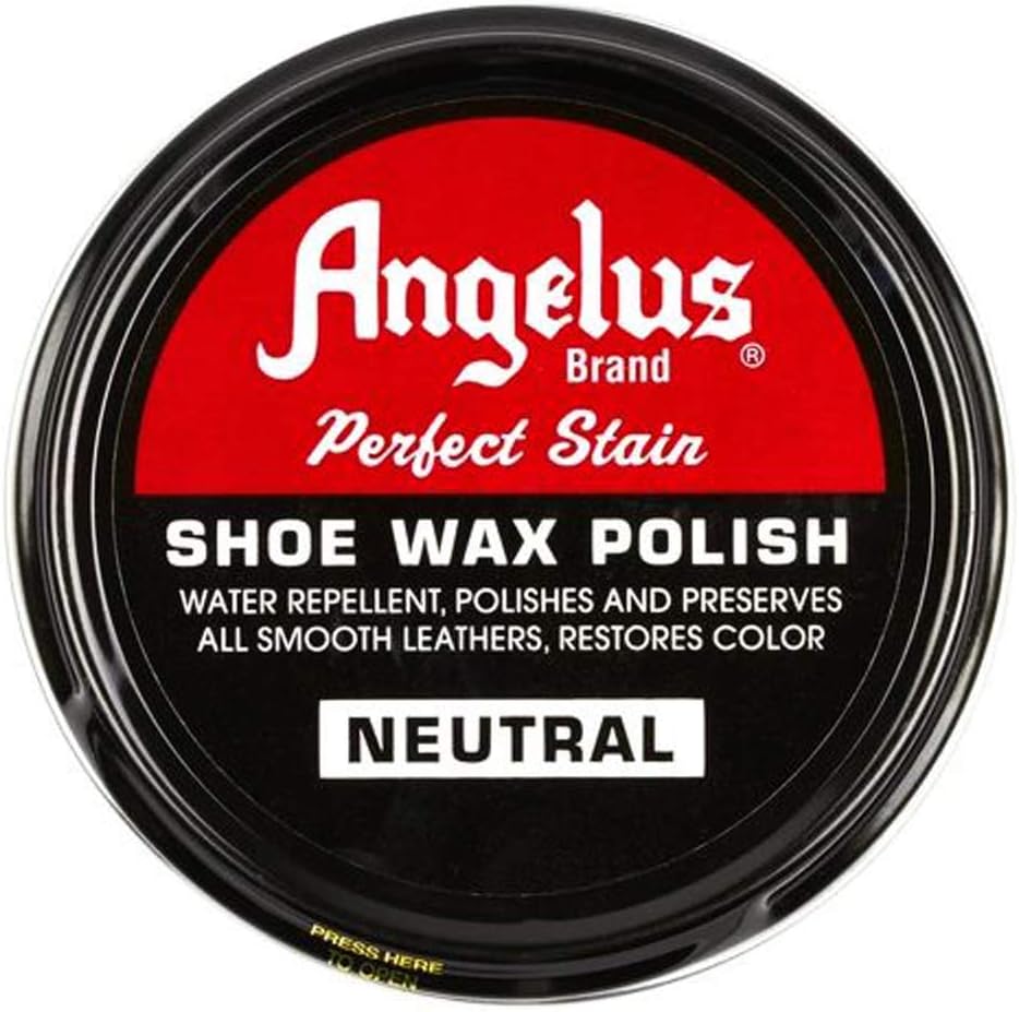Angelus Brand Perfect Stain Shoe Wax Polish, 3 Fl.Oz, Neutral, Size 2.6 Oz