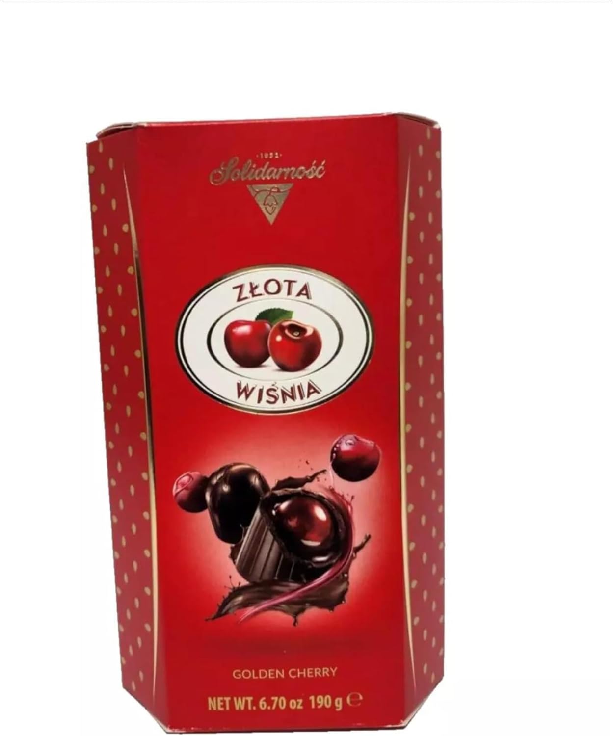 Elizabeth Shaw New Golden Cherry Liqueurs Filled Chocolates, 190g (1 Pack)