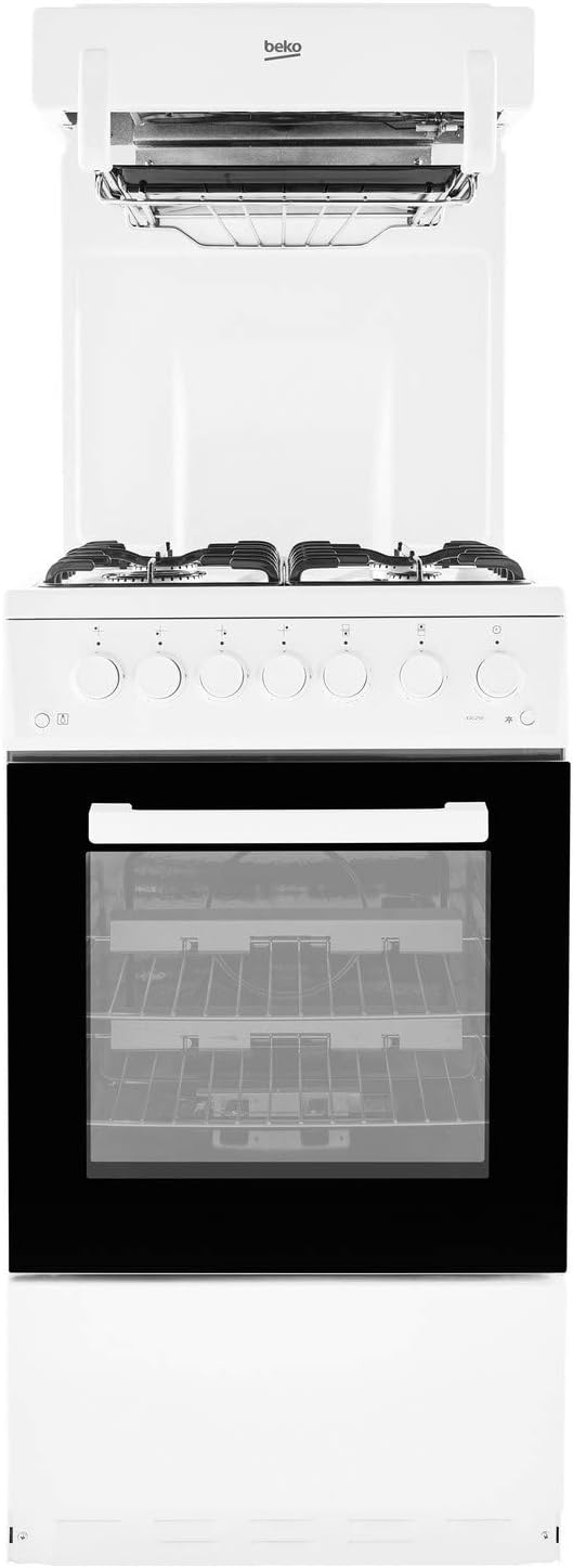 Beko KA52NEW Gas Cooker Eye Level Grill - White