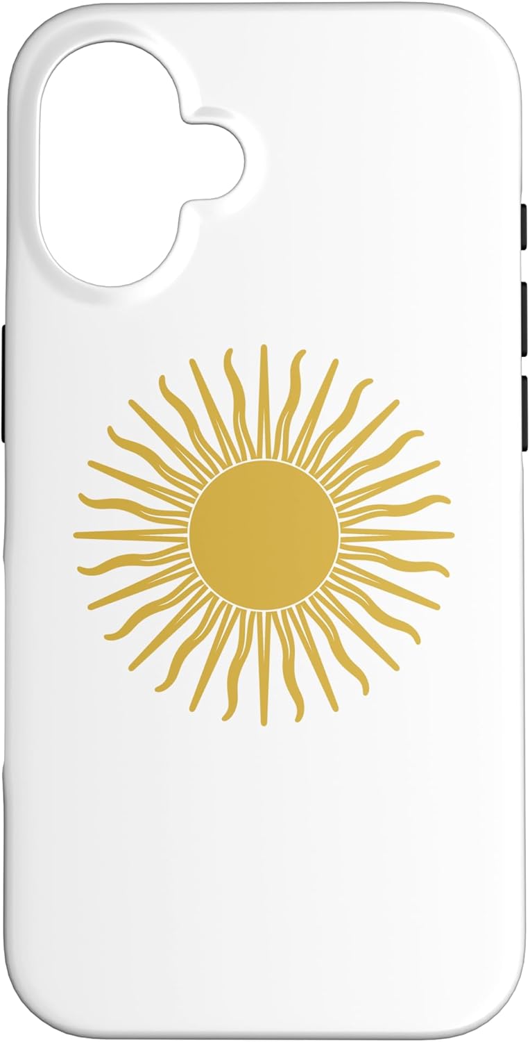 iPhone 16 Sol de Mayo Golden Sun White Case