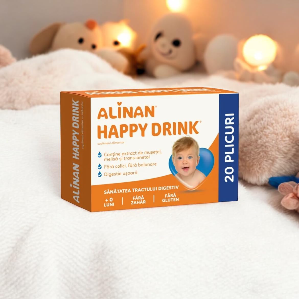 ALINAN HAPPY DRINK TEA FOR BABY - natural Colic Remedy,Bloating Stomach Aches