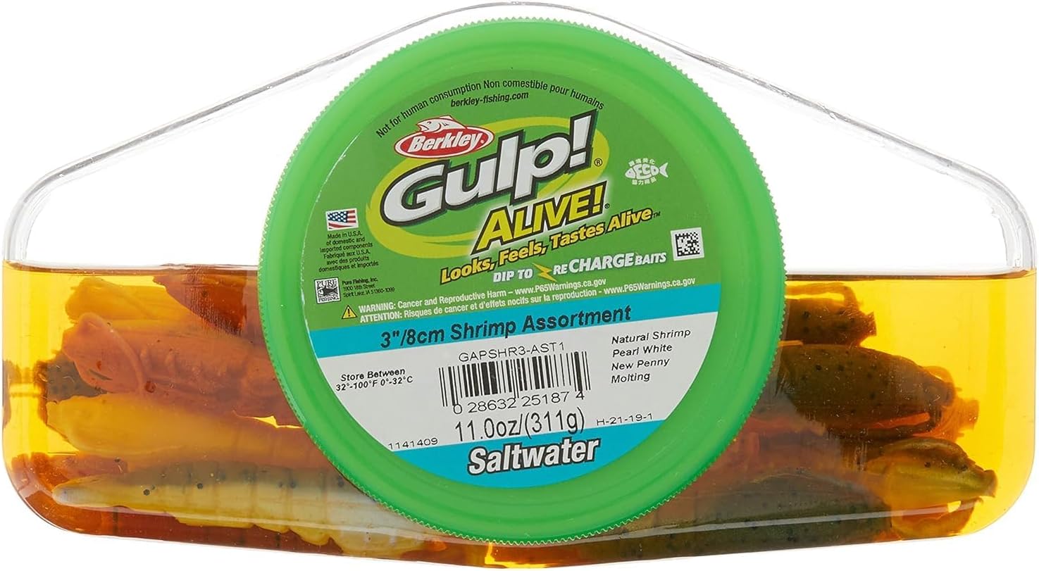Berkley Gulp! Alive! Shrimp Assortment , 3-Inch