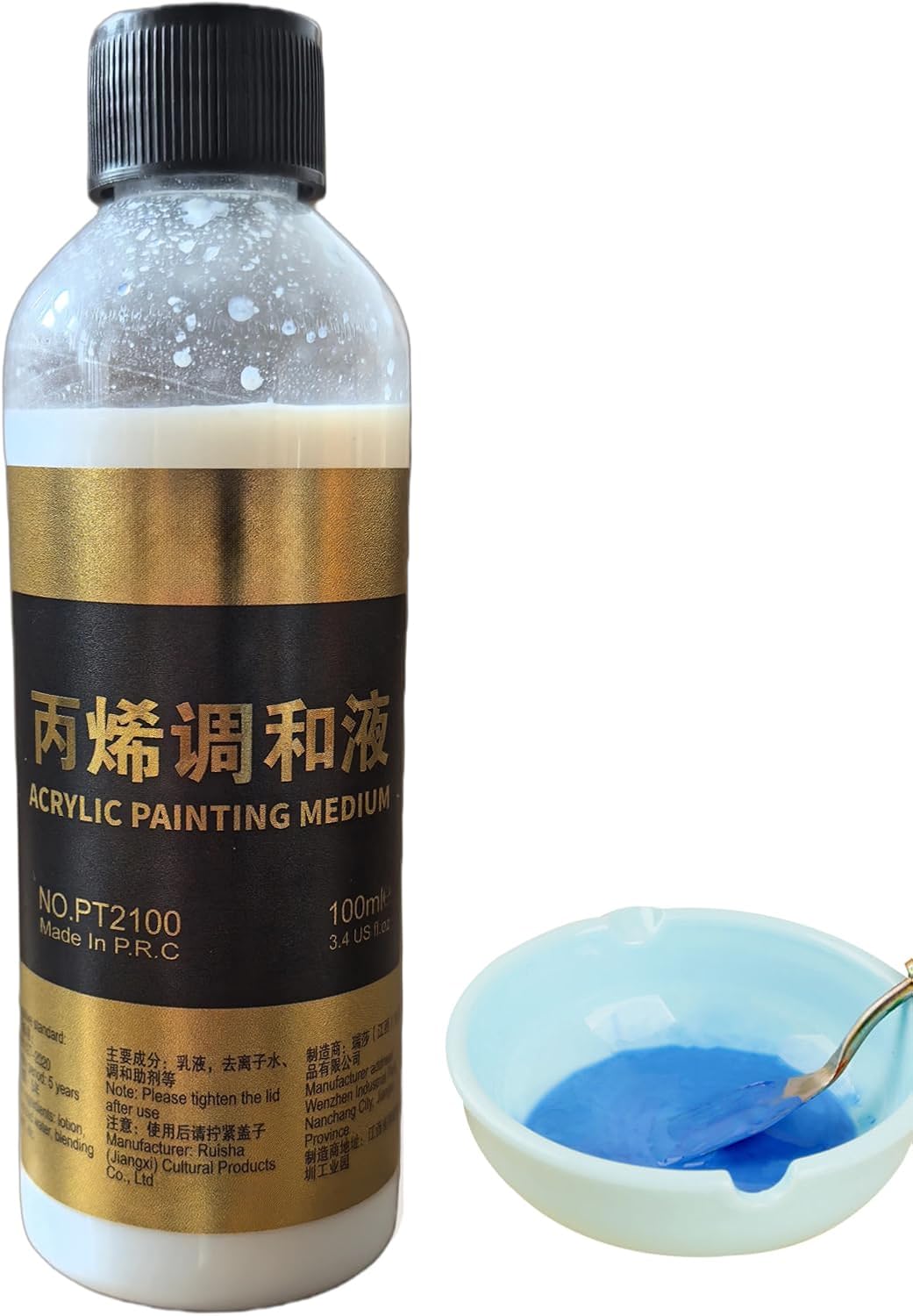 Flow Aid for Acrylic Paint | 100ml Pouring Medium for Acrylic Paint,Fluid Additive for Teachers, Artists, Palette Preparation, Color Blending, Crafts Projects, Models, Miniatures