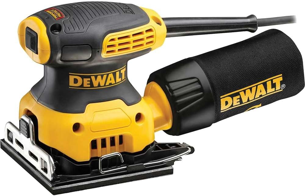 DEWALT DWE6411-GB 240 V 1/4 Sheet Orbital Sander - Yellow/Black
