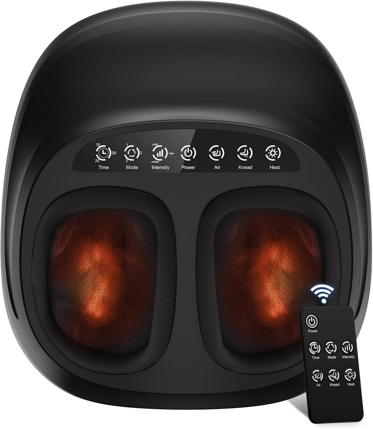 Foot Massager with Heat, WERTYI Shiatsu Feet Massager Deep Kneading, Compression, Multi Modes Settings, Remote Control, Present for Men Women