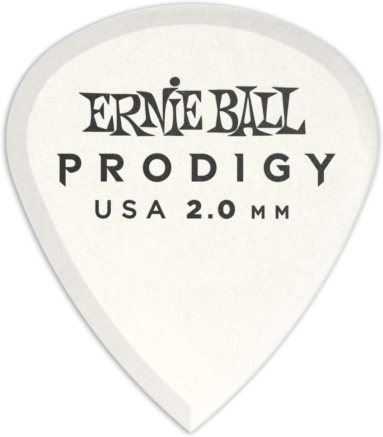 Ernie Ball Prodigy Guitar Picks, Mini, White 2.0mm, 6-pack (P09203)