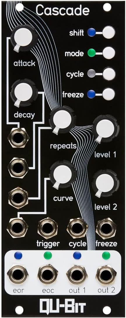 Qubit Cascade Ratcheting Envelope Generator Eurorack Synth Module
