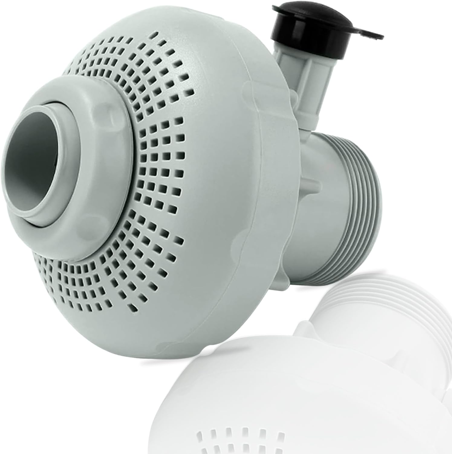 12355 Large Inlet Air Nozzle Compatible with Intex 1900-2450gph Pumps, Pool Inlet Air Nozzle for Intex 18' and Larger Pools, Strainer Grid Nozzle Kit Replacement Parts - 1 Pack