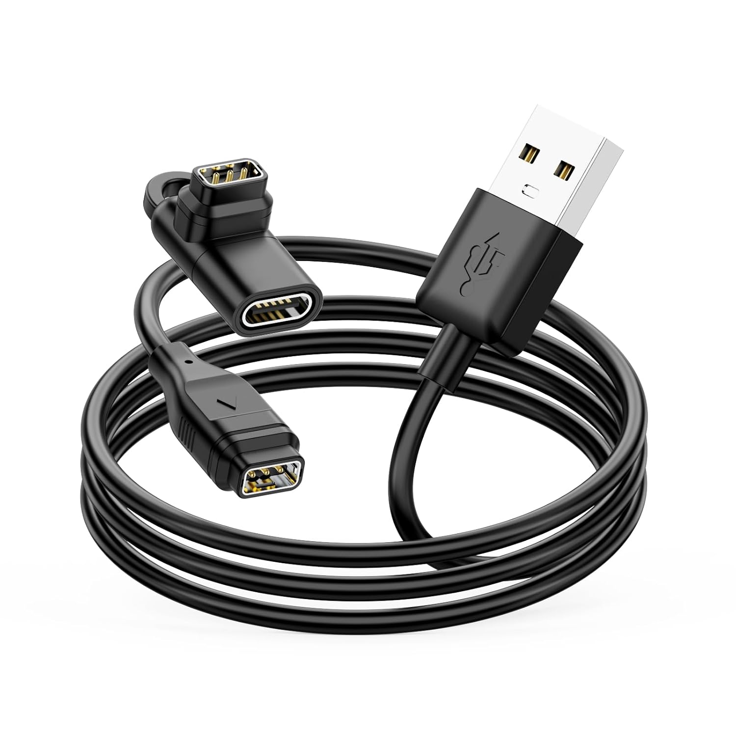 USB Charging Cable for COROS Pace 2/3/vertix/vertix 2/Apex Pro/APEX 2/2 Pro; USB Adapter with Type C Converter