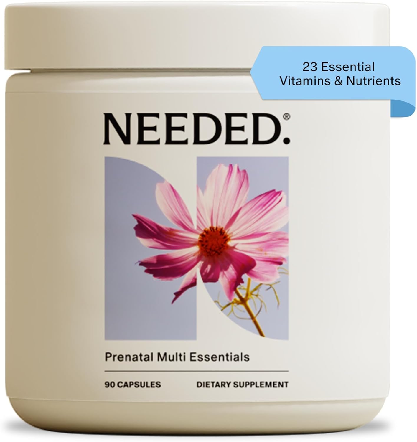 Needed. Multivitamin for Prenatal | Prenatal Multi Essentials Capsule - Pregnancy, Breastfeeding, Postpartum | Expertly-Formulated & Third-Party Tested, | 30-Day Supply