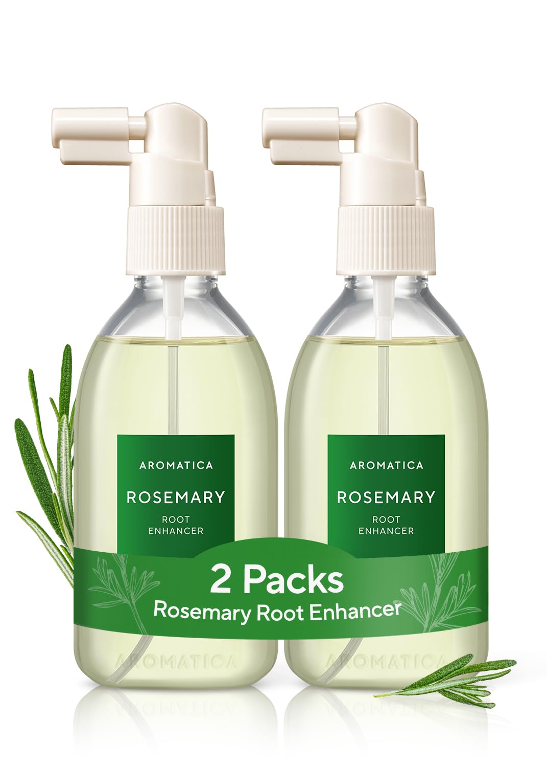 AROMATICA Root Enhancer Rosemary Water Spray for Hair Growth (2 Packs)