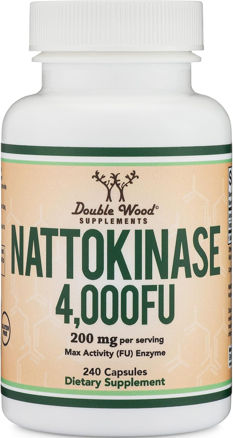 Nattokinase 4,000 FU, Supports Healthy Circulation, 240 Capsules