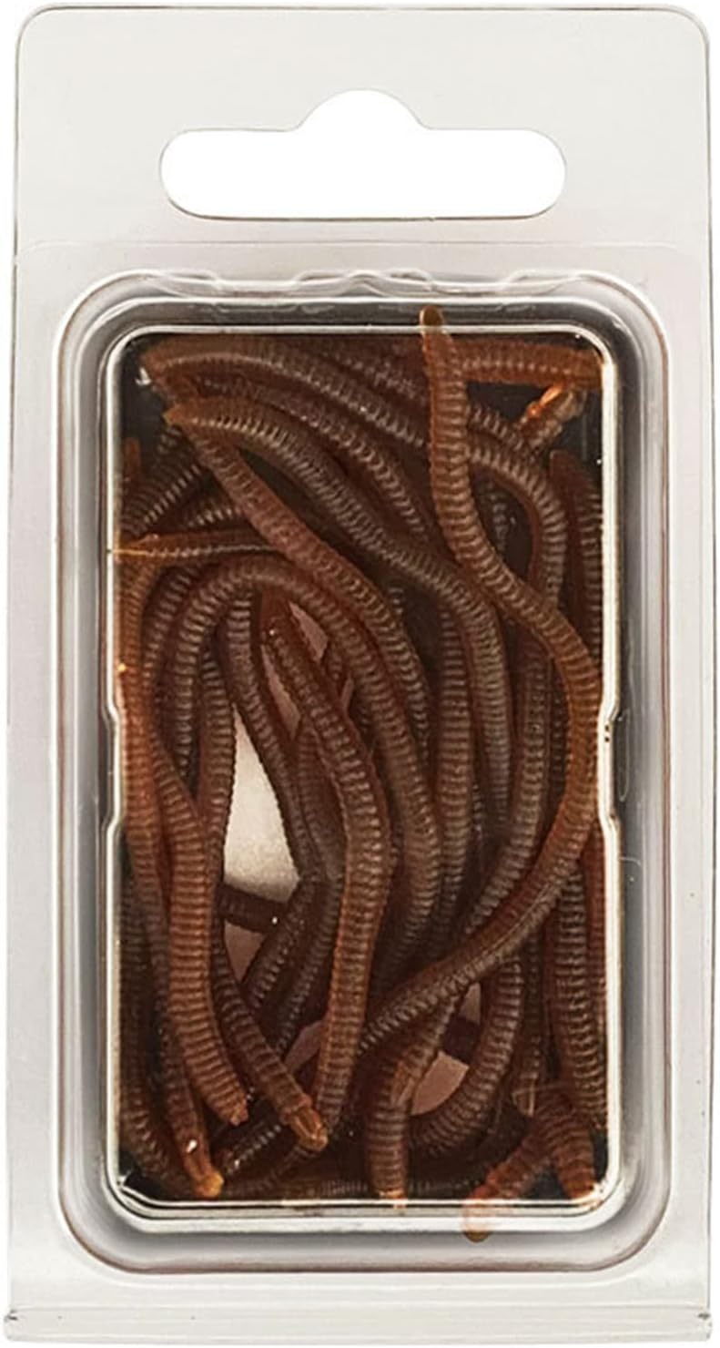 WOEIFGV Fishing Worm-Baits Soft Baits Artificial Fishing Baits Fishing Lures Swimming Earthworm Baits for Saltwater/Freshwater