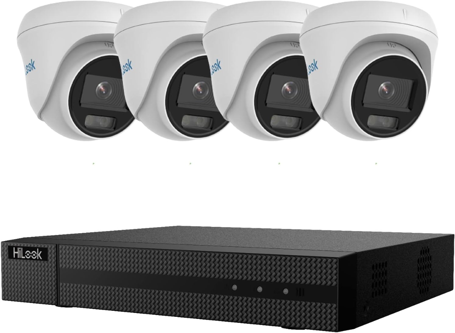 Hilook by Hikvision CCTV Camera System, 5MP IP Cameras with Colour Night Vision (from 2 to 4 Cameras), 4 Channel 8MP NVR, Pre-installed HDD (From 500GB to 10 TB) (4, 2 TB)