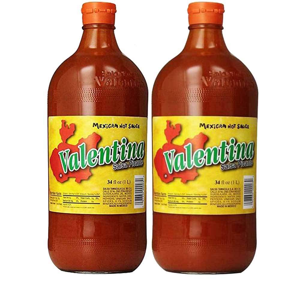 Valentina Mexican Hot Sauce Salsa Picante BUNDLE 2 Bottles 34oz each