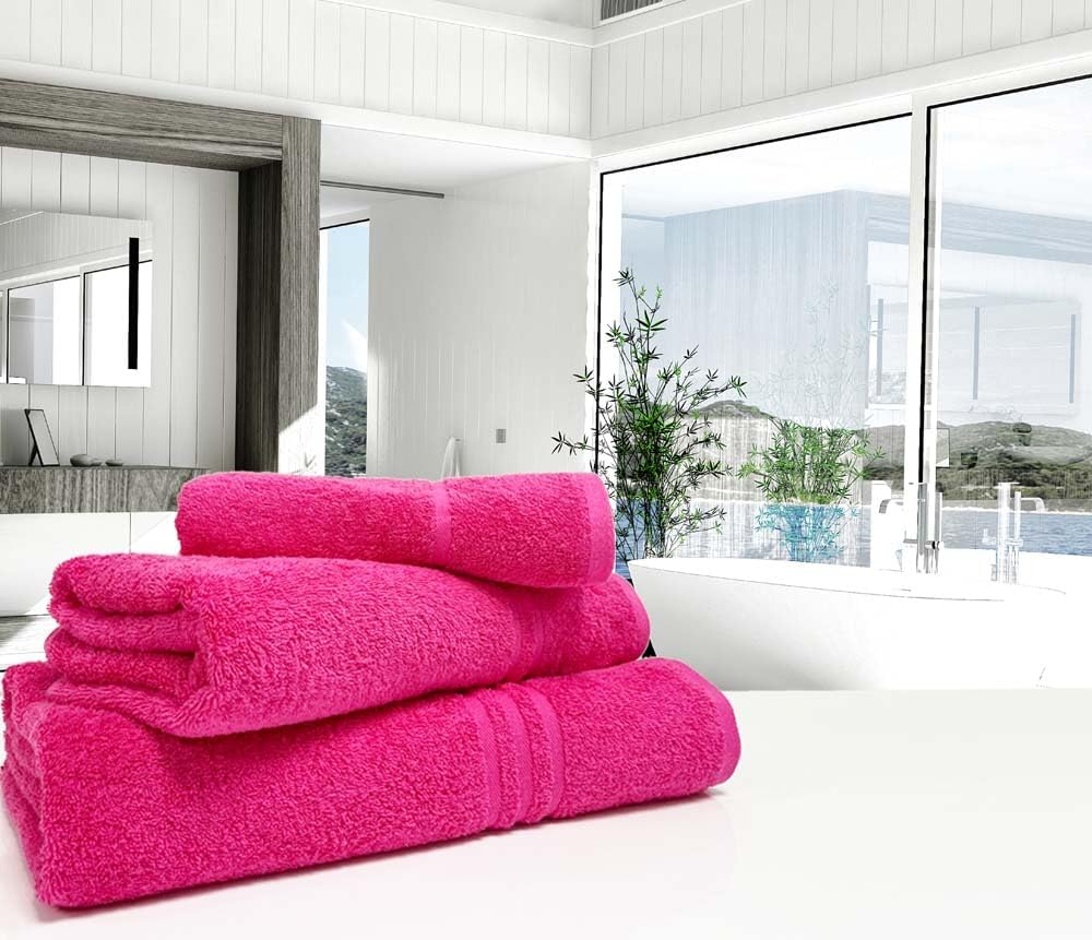 Blue Label 500gsm Hot Pink Towel Range (Hand Towel (50cm x 90cm))