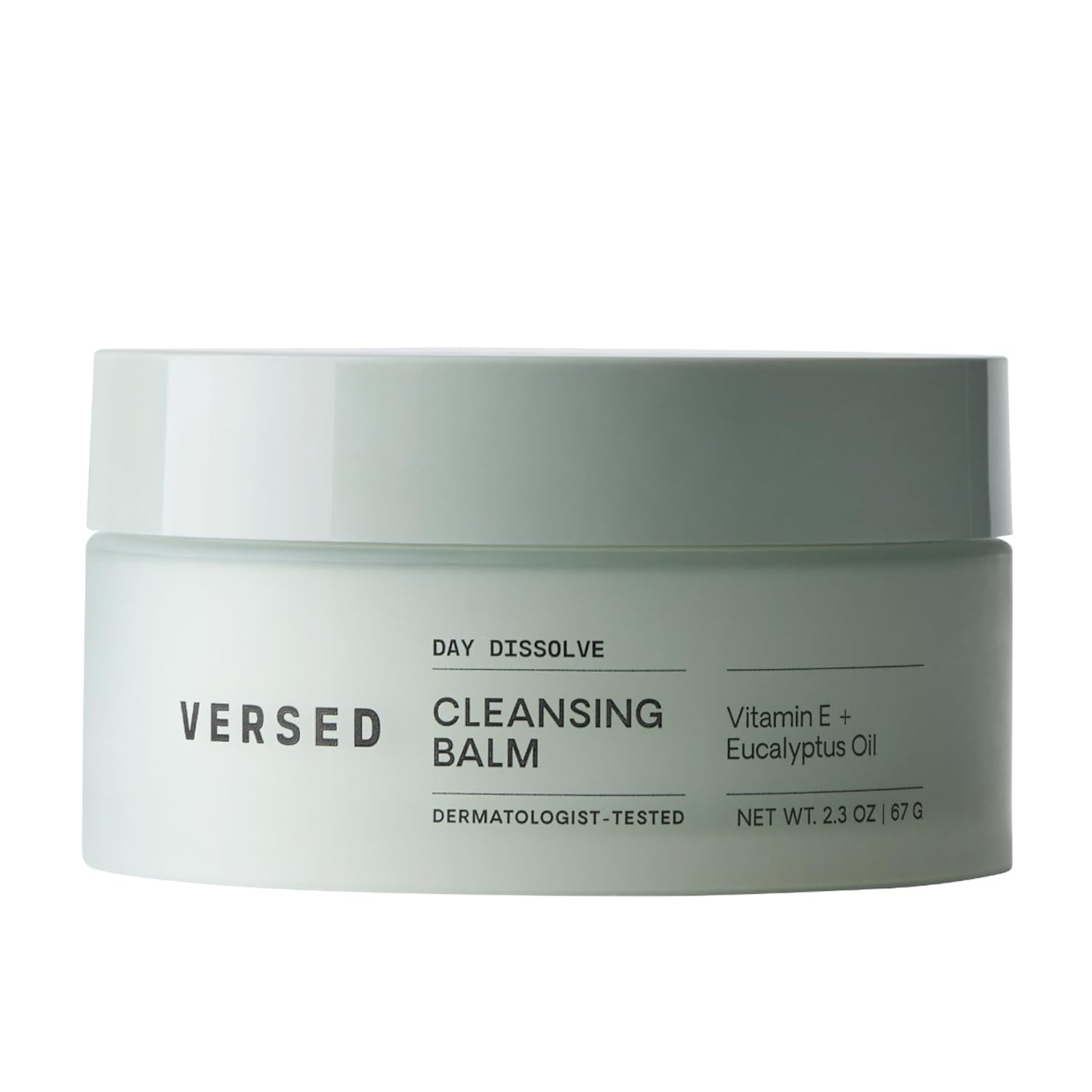 Versed Day Dissolve Cleansing Balm - Makeup Melting Balm Infused with Vitamin E + Eucalyptus Oil to Calm Skin - Oil Based Double Cleanser (2.3 Fl Oz (Pack of 1), Day Dissolve)